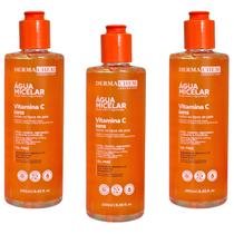 Kit 3 Águas Micelar Vitamina C Regenerador Dermachem 250ml