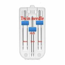 Kit 3 Agulhas Dupla para Maquina Domestica HZx1 - 2mm, 3mm e 4mm - Numero 14 Kit 3 Agulhas Dupla para Maquina Domestica HZx1 - 2mm, 3mm e 4mm - Numero 14