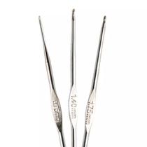 Kit 3 Agulhas para Crochê Aço de 0,60 a 1,75 Consulte