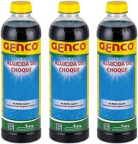 Kit 3 Algicida Choque Genco