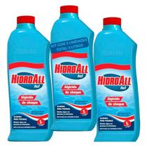 Kit 3 Algicida Choque Hidroall Hcl Piscinas Água Verde Algas Kit 3 Algicida Choque Hidroall Hcl Piscinas Água Verde Algas