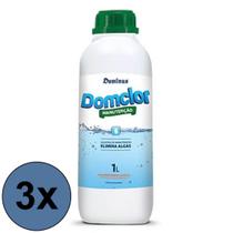 kit 3 Algicida de Manutenção 1L - Elimina algas Piscina - Domclor