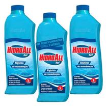 Kit 3 Algicida De Manutenção Água Verde Hidroall
