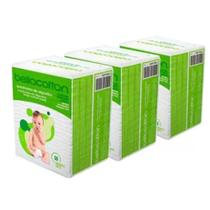 KIT 3 Algodão Quadrado Puro Bellacotton Biodegradável Com 50 Unidades KIT 3 Algodão Quadrado Puro Bellacotton Biodegradável Com 50 Unidades