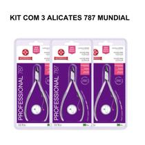 Kit 3 alicate cuticula 787 cabo longo professional inox mundial Kit 3 alicate cuticula 787 cabo longo professional inox mundial