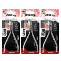 Kit 3 Alicate Para Unhas Rubi Autoclave GT2362 - Original Kit 3 Alicate Para Unhas Rubi Autoclave GT2362 - Original