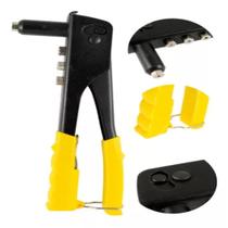 Kit 3 Alicate Rebitador Rebitadeira Com 4 Bicos 40 Rebites Kit 3 Alicate Rebitador Rebitadeira Com 4 Bicos 40 Rebites