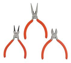 Kit 3 Alicates Corte Eletrônica Artesanato Bijuterias Bico