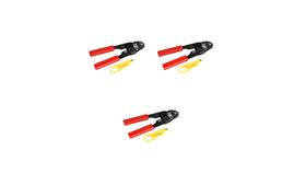 Kit 3 alicates de compressao para cabo coaxial