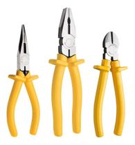 Kit 3 Alicates de Corte Universal e Meia Cana Tramontina