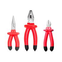 Kit 3 Alicates Universal, Corte E Bico Reto Isolado 1000V Kit 3 Alicates Universal, Corte E Bico Reto Isolado 1000V