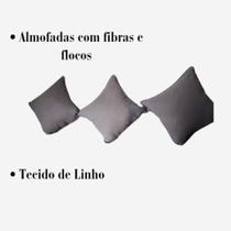 Kit 3 Almofadas Cinzas Kit 3 Almofadas Cinzas