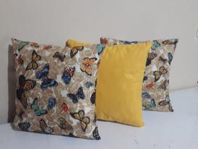 Kit 3 almofadas Decorativas 40x40 - CONFORTE ALMOFADASp Kit 3 almofadas Decorativas 40x40 - CONFORTE ALMOFADASp
