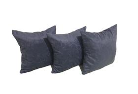 Kit 3 Almofadas Decorativas Cheias 45x45cm com zíper Azul Jeans Kit 3 Almofadas Decorativas Cheias 45x45cm com zíper Azul Jeans