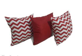 Kit 3 Almofadas Decorativas Cheias 45x45cm com zíper Kit 3 Almofadas Decorativas Cheias 45x45cm com zíper