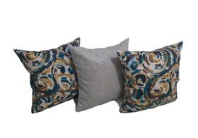 Kit 3 Almofadas Decorativas Cheias 45x45cm com zíper Kit 3 Almofadas Decorativas Cheias 45x45cm com zíper