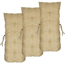 Kit 3 Almofadas Poltronas Bambu Vime Junco Decorativa Jardim