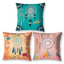 Kit 3 Almofadas Sala Quarto Sofá Menina Cheias Estampadas 40cm x 40cm