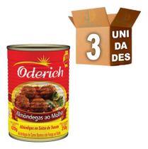 Kit 3 Almondega Ao Molho Oderich Lata 420g