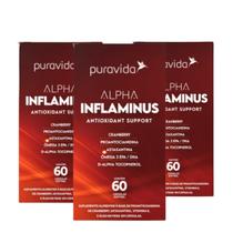 Kit 3 Alpha Inflaminus Antioxidante Astaxantina Epa Puravida - Pura Vida