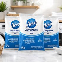 Kit 3 Alvejante Aevo Sem Cloro Percarbonato 3kg Branca Roupa Kit 3 Alvejante Aevo Sem Cloro Percarbonato 3kg Branca Roupa