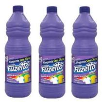 kit 3 Alvejante Sem Cloro 1L Fuzetto Floral Lavanda Lava Roupas kit 3 Alvejante Sem Cloro 1L Fuzetto Floral Lavanda Lava Roupas