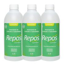 Kit 3 Amaciante de Cutículas e Calosidades Antibacteriano Profissional 1,1l Repos Cosméticos