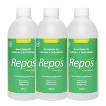 Kit 3 Amaciante de Cutículas e Calosidades Líquido Repos 150ml