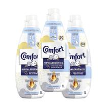 Kit 3 Amaciantes Comfort Concentrado Puro Cuidado 1l Kit 3 Amaciantes Comfort Concentrado Puro Cuidado 1l