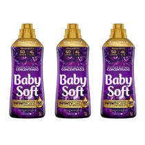 Kit 3 Amaciantes Concentrado Baby Soft Inspiração Fascinante 1l Kit 3 Amaciantes Concentrado Baby Soft Inspiração Fascinante 1l