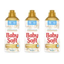 Kit 3 Amaciantes Concentrado Baby Soft Pureza e Delicadeza 1l