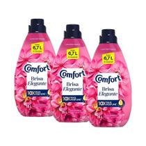 Kit 3 Amaciantes Concentrados Comfort Brisa Elegante 1,5L cada