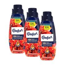 Kit 3 Amaciantes Concentrados Comfort Energia Floral 500ml