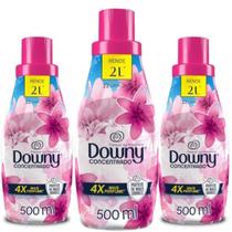 kit 3 Amaciantes de Roupas Concentrado Downy Frescor da Primavera 500ml cada