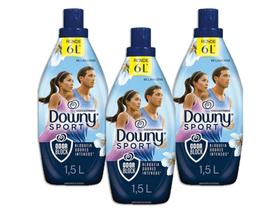 Kit 3 Amaciantes Downy Sport Odor Block 1,5L