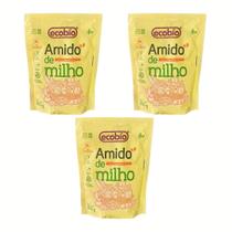 Kit 3 Amido de Milho Não Transgenico Ecobio 600g