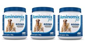 Kit 3 Aminomix Pet 500g Vetnil Suplemento