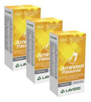 Kit 3 Aminosol Suplemento Para Passaros 10ml - Lavizoo Kit 3 Aminosol Suplemento Para Passaros 10ml - Lavizoo