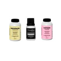 Kit 3 Ampolas Acquaflora Profissional 30 Ml / 20 ML