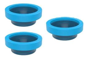 Kit 3 anel vedacao para vaso sanitario com guia blukit