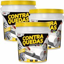 Kit 3 antiderrapante liq. contra quedas fita dry incolor 1kg Kit 3 antiderrapante liq. contra quedas fita dry incolor 1kg