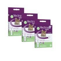 Kit 3 Antipulgas Ceva Vectra Para Gatos até 10Kg Kit 3 Antipulgas Ceva Vectra Para Gatos até 10Kg