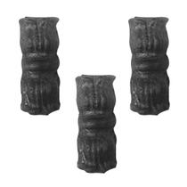Kit 3 Anueto em Ferro Fundido Decoração Grade Portão N03 8cm Kit 3 Anueto em Ferro Fundido Decoração Grade Portão N03 8cm