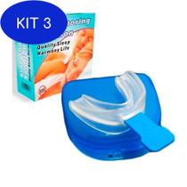 Kit 3 Aparelho Importado Oral Moldável Anti Ronco e Anti Apnéia - Stop Snoring