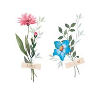 Kit 3 Aplique Decoupage Coleção Flores do Campo Apm4-484 em Papel e Mdf 4cm Litoarte