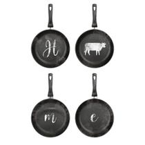 Kit 3 Aplique Papel Decoupage em Mdf Coleção Farm Lar I Apm3-313 3cm Litoarte