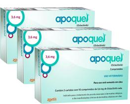 Kit 3 Apoquel 3,6 Mg 20 Comprimidos