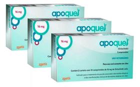 KIT 3 Apoquel Dermatológico 16 mg - 20 Comp.