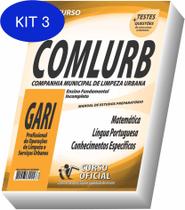 Kit 3 Apostila Comlurb RJ - Gari