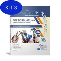 Kit 3 ApostilaFundação Cultural Foz Iguaçu Auxiliar Manutenção I - Editora Solucao